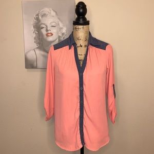 Button up dress shirt.